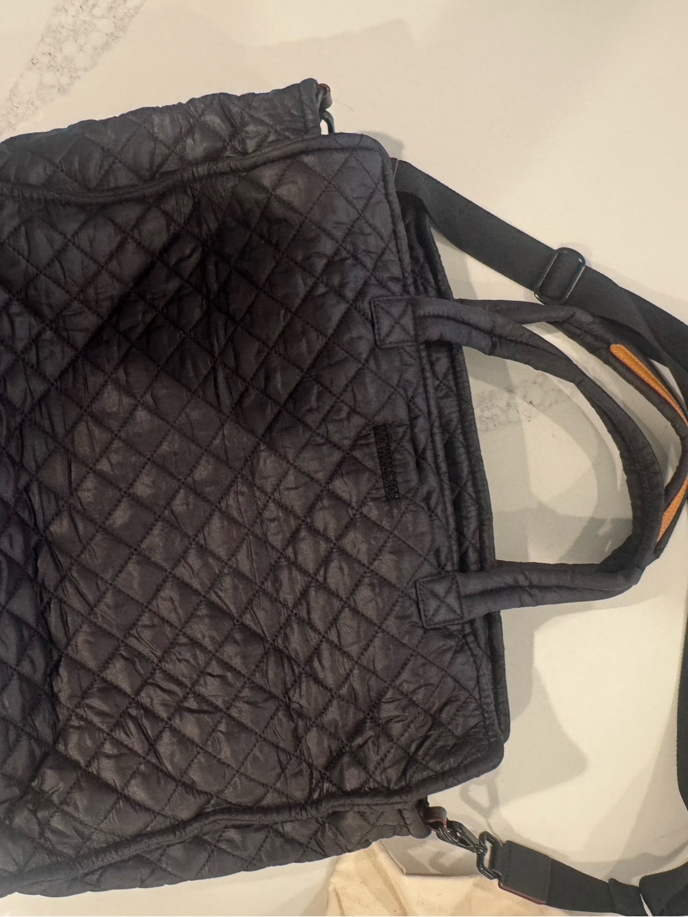 MZ WALLACE Quilted Black Tote Bag - Picture 3 of 3